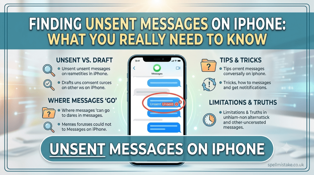 Unsent Messages on iPhone