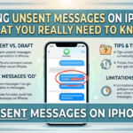 Unsent Messages on iPhone